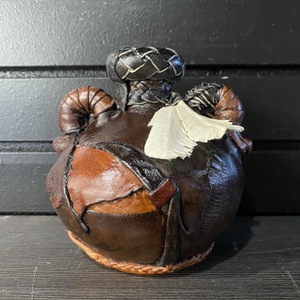  Small - Leather Wrapped Vase 