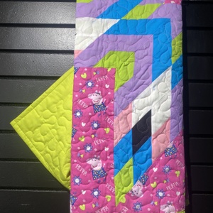  Star Quilt Baby - Peppa Pig W/ Lime Green 