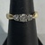  YG 14kt 4.08g Ring 33pt Main - 2 15pt Sides - S7