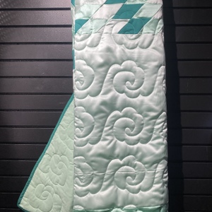  Star Quilt King - Satin - Seafoam Green 