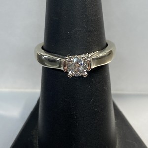  WG 14kt 4.56g Ring 33pt Soli - S7 