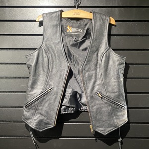 Xelement Leather Work XL - Black Vest 