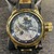 Gold Colored Mechanical Watch W/ Black Band Invicta 