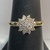  YG 14K 2.33g Ring w/ Diamond Cluster - S8    (Consignment#3)(OMM) 