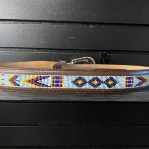  Beadwork Belt - Teal Design 