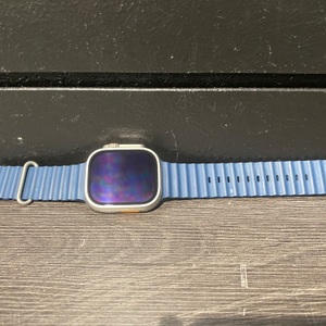 Apple Smart Watch A2986 Ultra 2 - 49mm Titanium W/ Blue Band - No Charger
