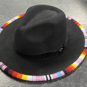  Beadwork Hat w/ Brim 