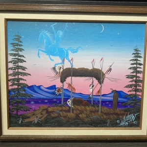  Wall Art Journey to the Spirit World Painting - 19" h x 23" w 