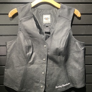 Harley Davidson Vest 2W - Blk Leather 