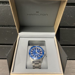 Hamilton H825050 Automatic Navy Diver w/ Navy Face In Box 