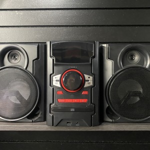 Onn 100008724 Bookshelf Stereo CD Player w/ Two Speakers 