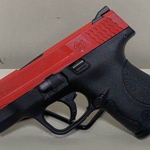 Smith & Wesson M&P9 Shield - 9mm - Semi-Auto - Black with Red Slide - 2 Mags