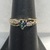  YG 10kt 2.12g Ring w/ Multi Colored Heart Stone - S7