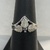  Silver 925 4.06g Ring W/ 3 Leaves & Grapes - S7.5