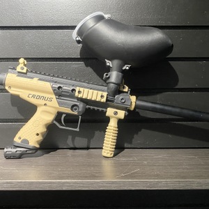 Cronus Paintball Marker Tan/Black - 68 Cal w/ Hopper 