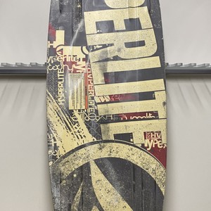 Hyperlite State Wake Board 140 - Cream / Red - No Bindings - No Fins