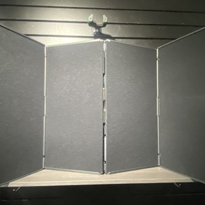 Self-Packing Display Display Case Tri-Fold Felt Black Display