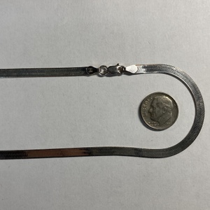  Silver 925 11.79g Chain 24" - 4mm Herringbone