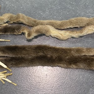  Beadwork 2 Beaded Hair Ties w/ Fur