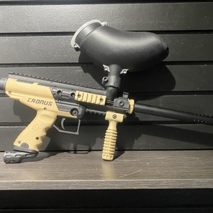 Cronus Paintball Marker Tan/Black - 68 Cal w/ Hopper 