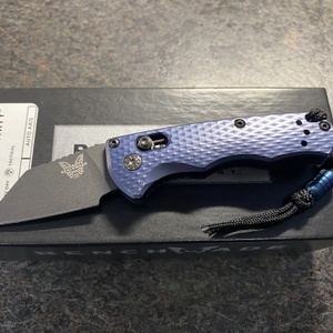Benchmade 2950BK Partial Immunity Blue Folding Knife w/ Box 